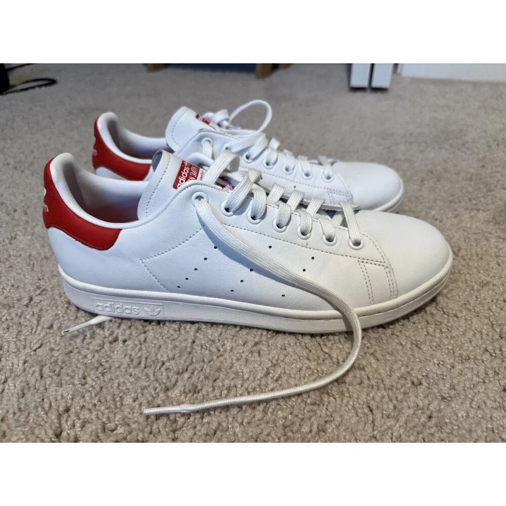 Adidas Original Stan Smith 'Stanniversaey' Sneaker White/Red Men Sz 9.5